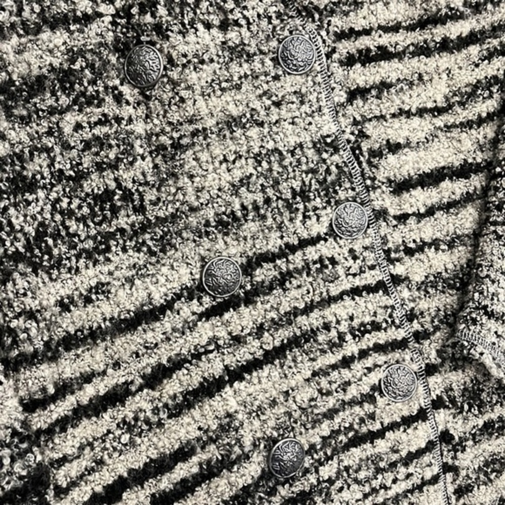 Free People Zebra Net Button Up Sweater Women’s S… - image 6